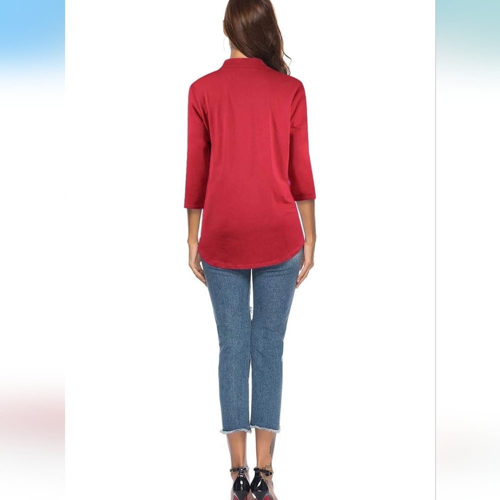 Red Longsleeve Top - Picture 5 of 12